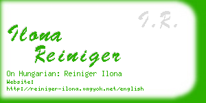 ilona reiniger business card